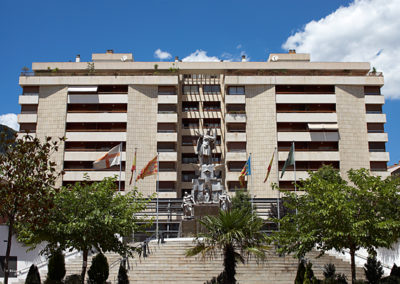 Foto de la reforma de la plaza Rosaleda ubicada en Alcoy