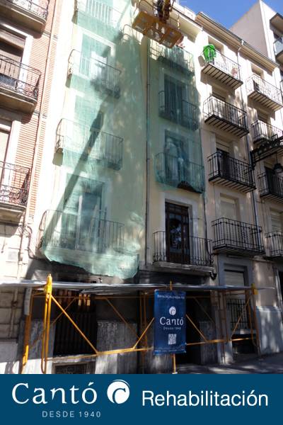 rehabilitacion de fachada edificio en alcoy 2