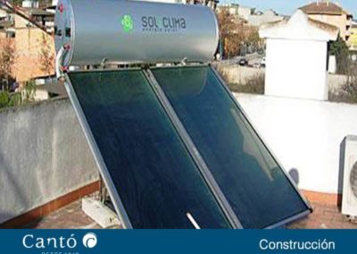 Placa solar para calentar agua