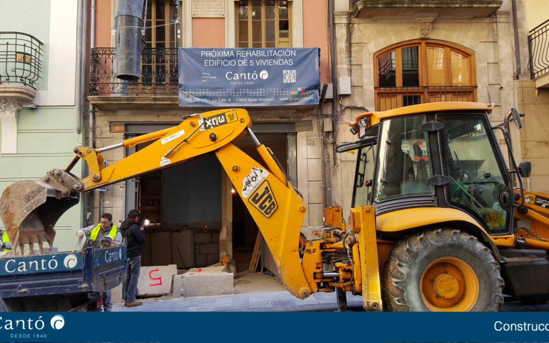 Rehabilitación edificio 5 viviendas Alcoy